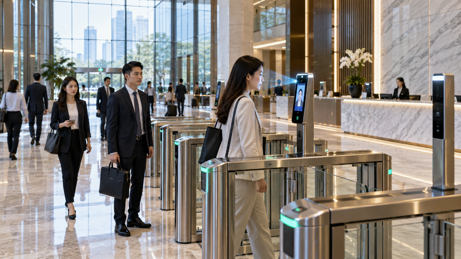 Face recognition attendance and turnstile access control