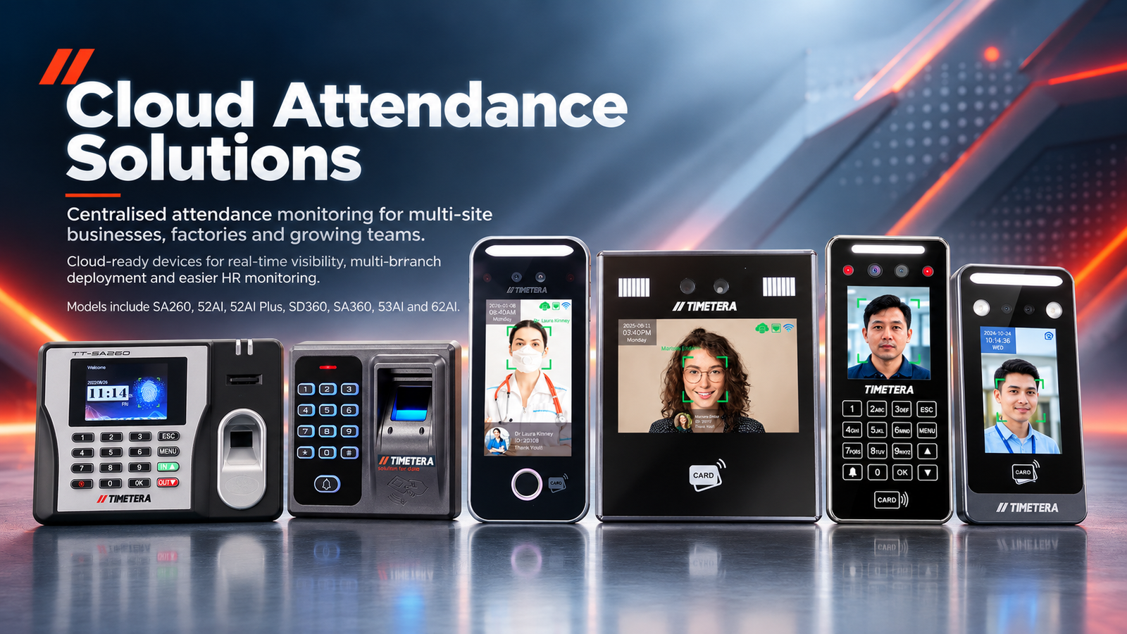 Timetera cloud attendance solutions for multi-site workforce monitoring