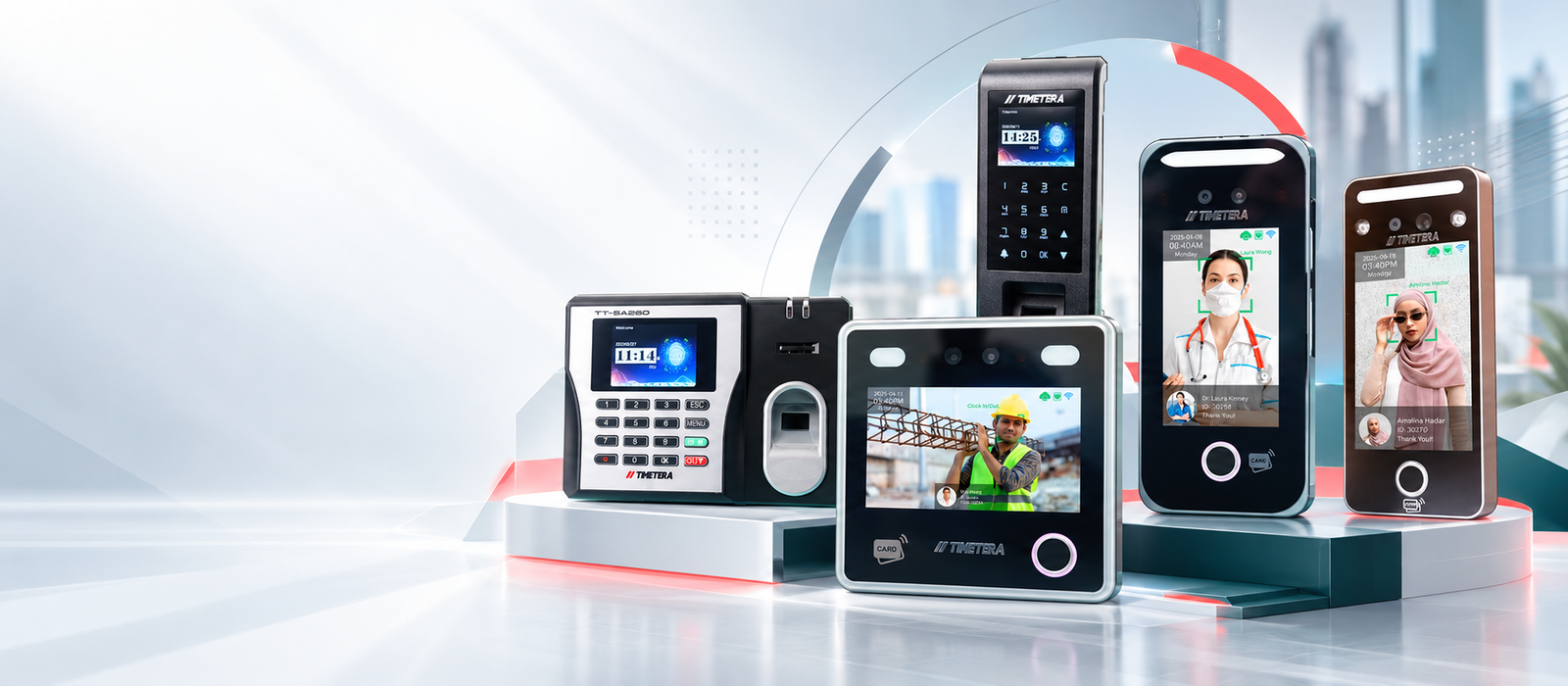 Timetera biometric time attendance and face recognition devices for Cubyte Soft product catalogue