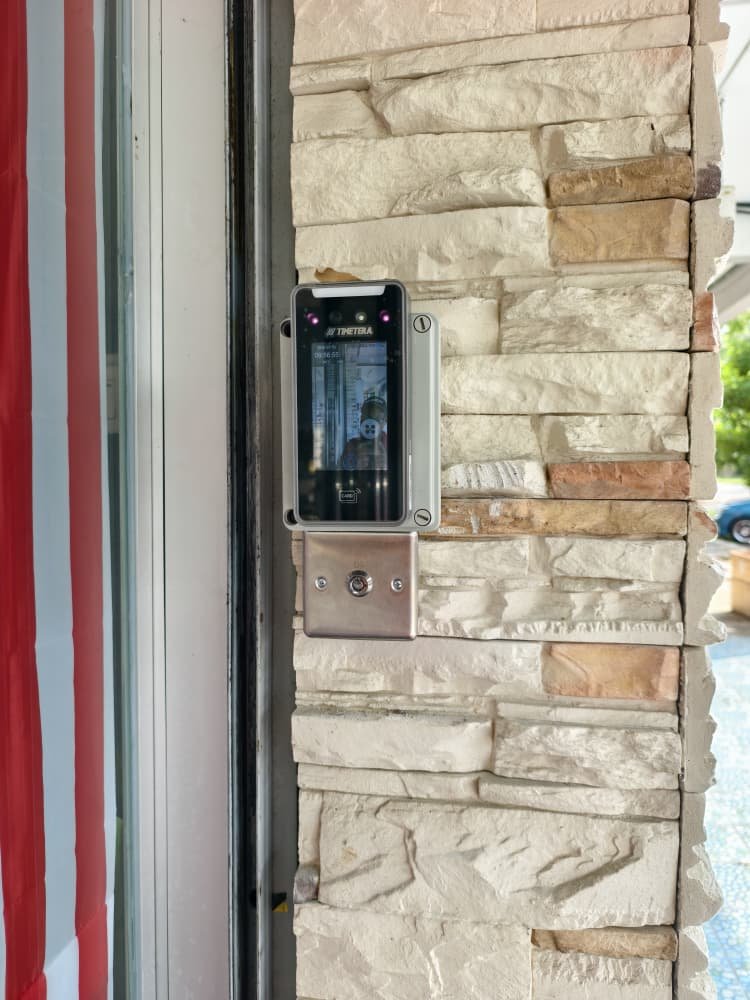 Timetera TT-52AI face recognition and access control terminal installed for an oil and gas company